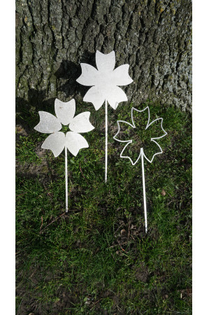 Tuinstekers  Flora CorTenstaal (Roest) set van 3  CD-073