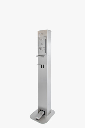 Dispenserzuil Flamingo 2L met met voetpedaal  (125cm)