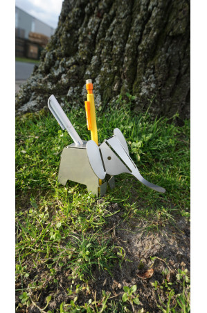 Olifantje Ollie pennenhouder RVS  CD-085