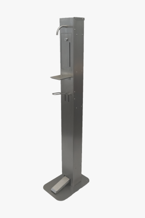 Dispenserzuil Flamingo Slim 1L met voetpedaal 125 cm