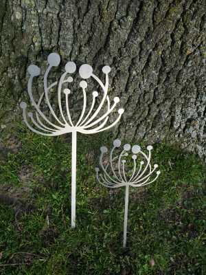 Tuinstekers  Allium ( Sierui)  CorTenstaal (Roest)  set van 2  CD-070