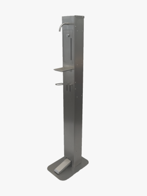 Dispenserzuil Flamingo Slim 1L met voetpedaal 125 cm