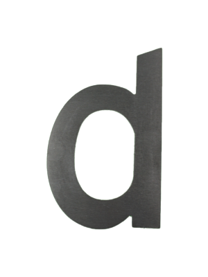 RVS Huisnummer d   CD-d