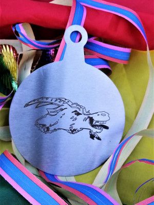 Ornament Geit RVS Tienray