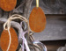 Hanger eitjes 5 eitjes met gat  CorTenstaal (Roest)  CD-060