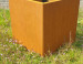 Plantenbak Foras  CorTenstaal  (Roest) 1000x500x500 mm