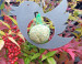Vetbolhouder/Mezenbolhouder vogel Larry RVS  CD-067