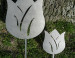 Tuinstekers Tulp Cortenstaal (Roest) set van 2  CD-072