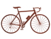 Wielrenfiets Eddy CD-103 Cortenstaal ( Roest)