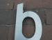 RVS Huisnummer b   CD-b
