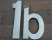 RVS Huisnummer b   CD-b