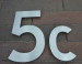 RVS Huisnummer c   CD-c