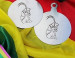 Ornament Vos Meerlo RVS set van 2