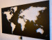 Wereldkaart Staal Orbis 160 zwarte coating  CD-077