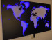 Wereldkaart Staal Orbis 140 zwarte coating  CD-076