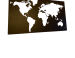 Wereldkaart Staal Orbis 140 zwarte coating  CD-076
